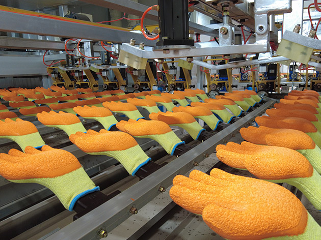 乳膠起皺手套浸膠生產線